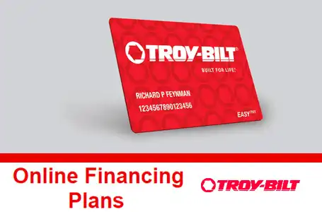 Financing available for online purchases. – Residential Tillers